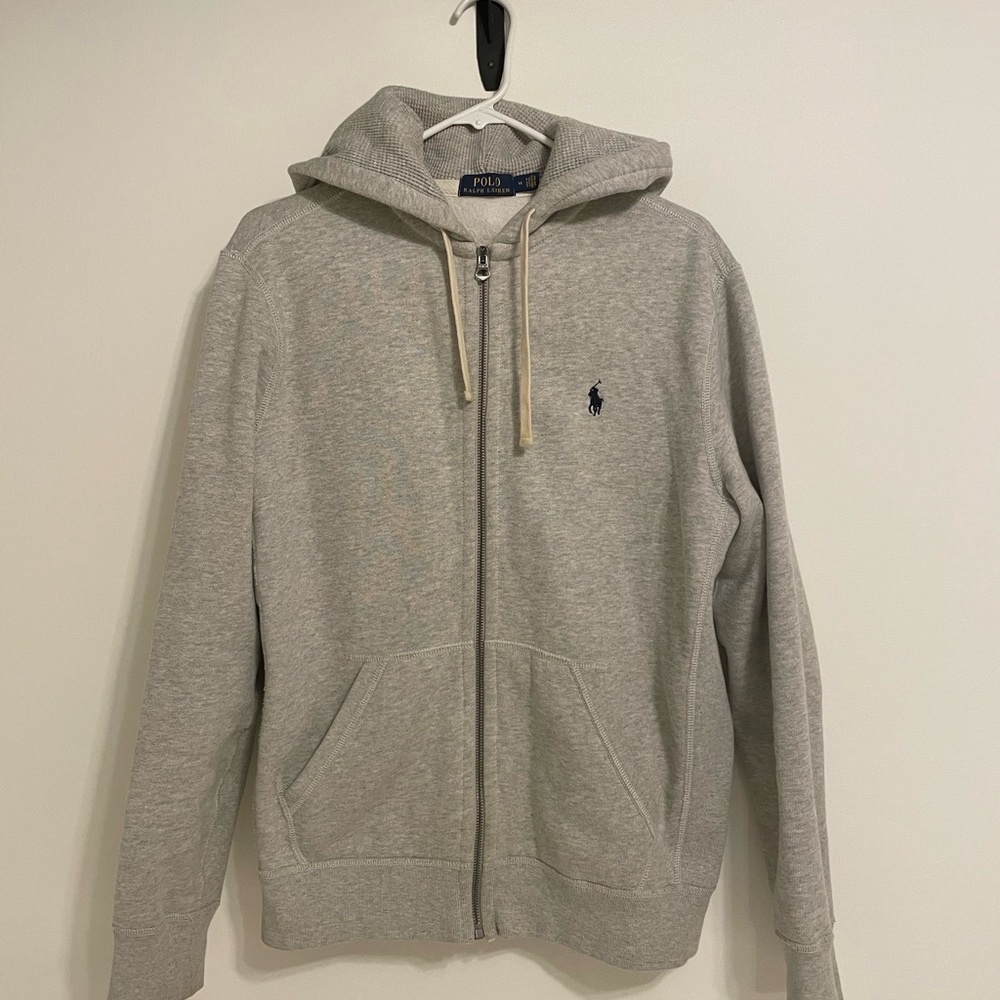 Ralph Lauren zip up hoodie size medium oatmeal color